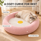 Flower Cat Scratcher Lounge – 2-in-1 Round Cat Scratching Bed Fursera