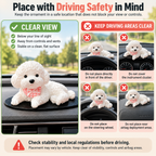 Cute Puppy Dashboard Ornament with Anti-Slip Mat Fursera