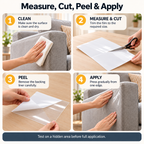 Clear Cat Scratch Furniture Protector Roll – Self-Adhesive & Cut to Fit Fursera