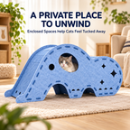 Elephant Felt Cat Tunnel & Hideaway – Indoor Cat Play & Rest Space Fursera