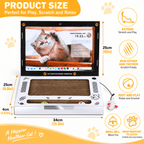 Laptop Cat Scratcher with Mouse Toy & 2 Bell Balls Fursera
