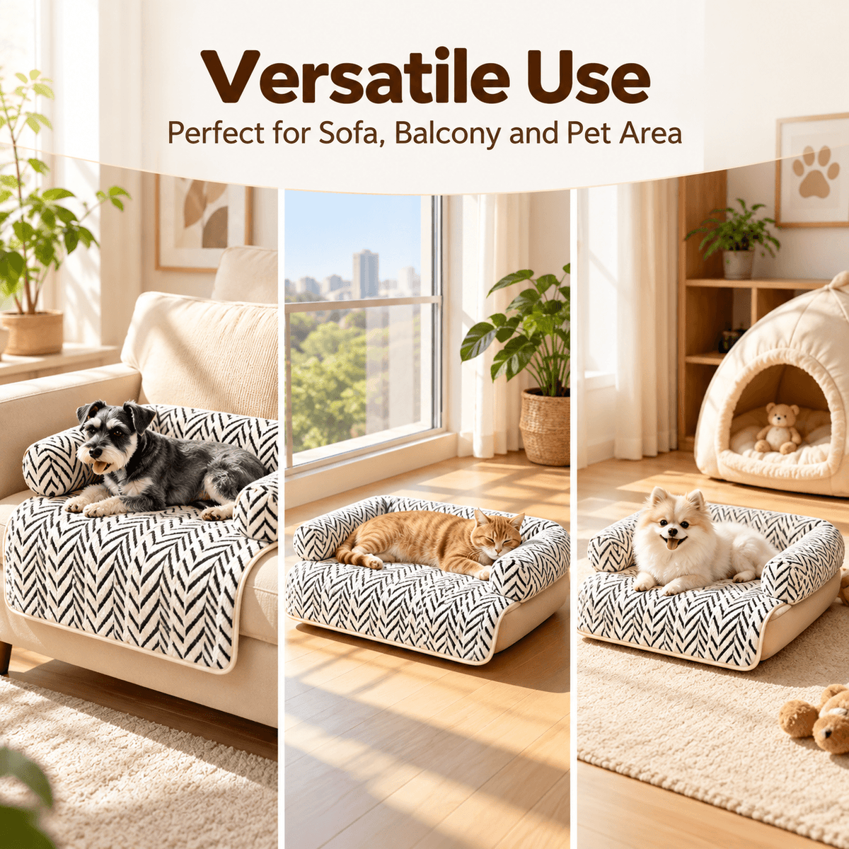 Plush Pet Sofa Mat – Couch Protector for Cats & Dogs Fursera