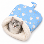 Plush-Lined Cat Sleeping Bag | Soft Burrowing Cat Bed Fursera