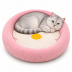 Flower Cat Scratcher Lounge – 2-in-1 Round Cat Scratching Bed Fursera