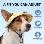 Cute Pet Sun Hat – Adjustable Outdoor Bucket Hat for Dogs & Cats Fursera
