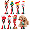 7-Piece Christmas Dog Toy Set – Festive Plush & Cotton Rope Toys for Chewing, Tugging & Fetch Fursera