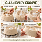 Suction Slow Feeder Dog Bowl with Flower Maze & Textured Licking Dome Fursera