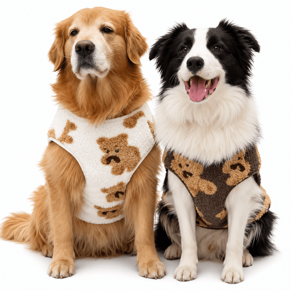 Teddy Bear Fleece Dog Vest – Soft & Cozy Pullover Fursera