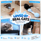 Catnip Kicker Toy – 15.7-Inch Plush Dumbbell for Cats Fursera