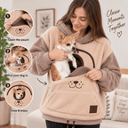 Fleece Pet Carrier Hoodie – Cozy Pullover for Small Dogs Fursera