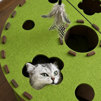 Felt Cat Tunnel & Hideaway – 2-in-1 Interactive Playhouse & Cozy Bed Fursera