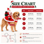 Santa Rider Dog Christmas Costume – Adjustable Holiday Cape Fursera