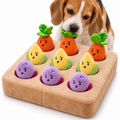 Vegetable Hide-and-Seek Dog Puzzle Toy – 9 Squeaky Plush Veggies Fursera