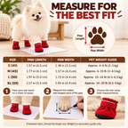 Warm Plush Dog Boots – Adjustable Soft Pet Booties, Set of 4 Fursera