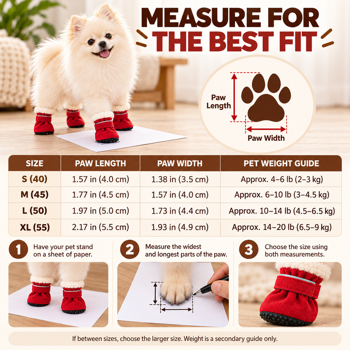 Warm Plush Dog Boots – Adjustable Soft Pet Booties, Set of 4 Fursera