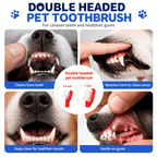8-Pack Dual-Headed Pet Toothbrush Set for Dogs & Cats Fursera