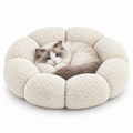 Flower-Shaped Pet Bed for Cats & Small Dogs – Soft Fleece Donut Bed Fursera