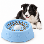 Suction Slow Feeder Dog Bowl with Flower Maze & Textured Licking Dome Fursera