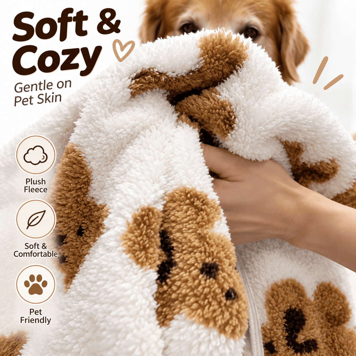 Teddy Bear Fleece Dog Vest – Soft & Cozy Pullover Fursera