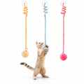 Hanging Cat Toy with Bell – Bouncy Spring & Fluffy Ball Fursera