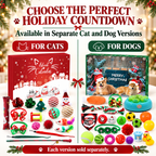Christmas Pet Toy Advent Calendar – Holiday Countdown Gift Box, Cat or Dog Version Fursera