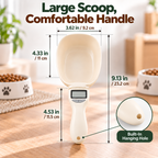 Digital Pet Food Measuring Scoop with LCD Display & Detachable Bowl Fursera