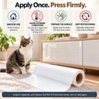 Clear Cat Scratch Furniture Protector Roll – Self-Adhesive & Cut to Fit Fursera