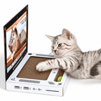 Laptop Cat Scratcher with Mouse Toy & 2 Bell Balls Fursera