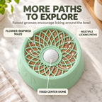 Suction Slow Feeder Dog Bowl with Flower Maze & Textured Licking Dome Fursera