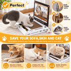 Laptop Cat Scratcher with Mouse Toy & 2 Bell Balls Fursera