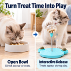 Spring Wobble Treat Dispenser for Cats & Small Dogs – Interactive Pet Toy with Suction Base Fursera