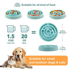 The Fur Anti-Gulp Slow Feeder Dog Bowl