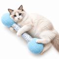 Catnip Kicker Toy – 15.7-Inch Plush Dumbbell for Cats Fursera
