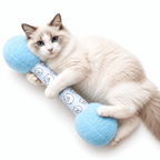 Catnip Kicker Toy – 15.7-Inch Plush Dumbbell for Cats Fursera