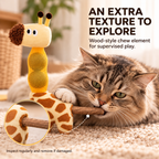 Giraffe Catnip Plush Toy with 2 Catnip Balls & Chew Stick Fursera