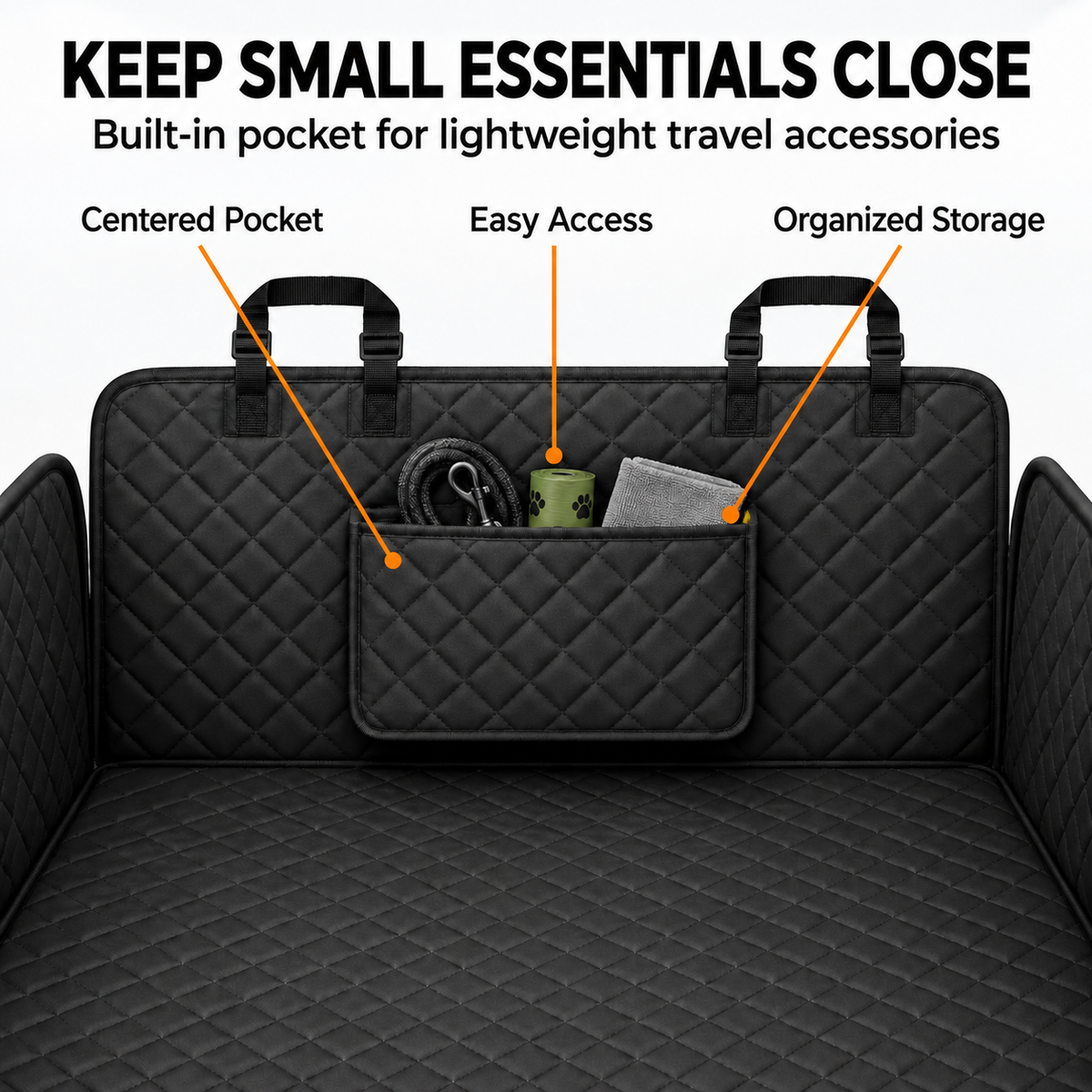 Quilted Dog Cargo Liner with Side Panels & Bumper Flap Fursera