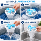 Reusable Floating Pet Hair & Lint Catcher for Top-Loading Washers Fursera