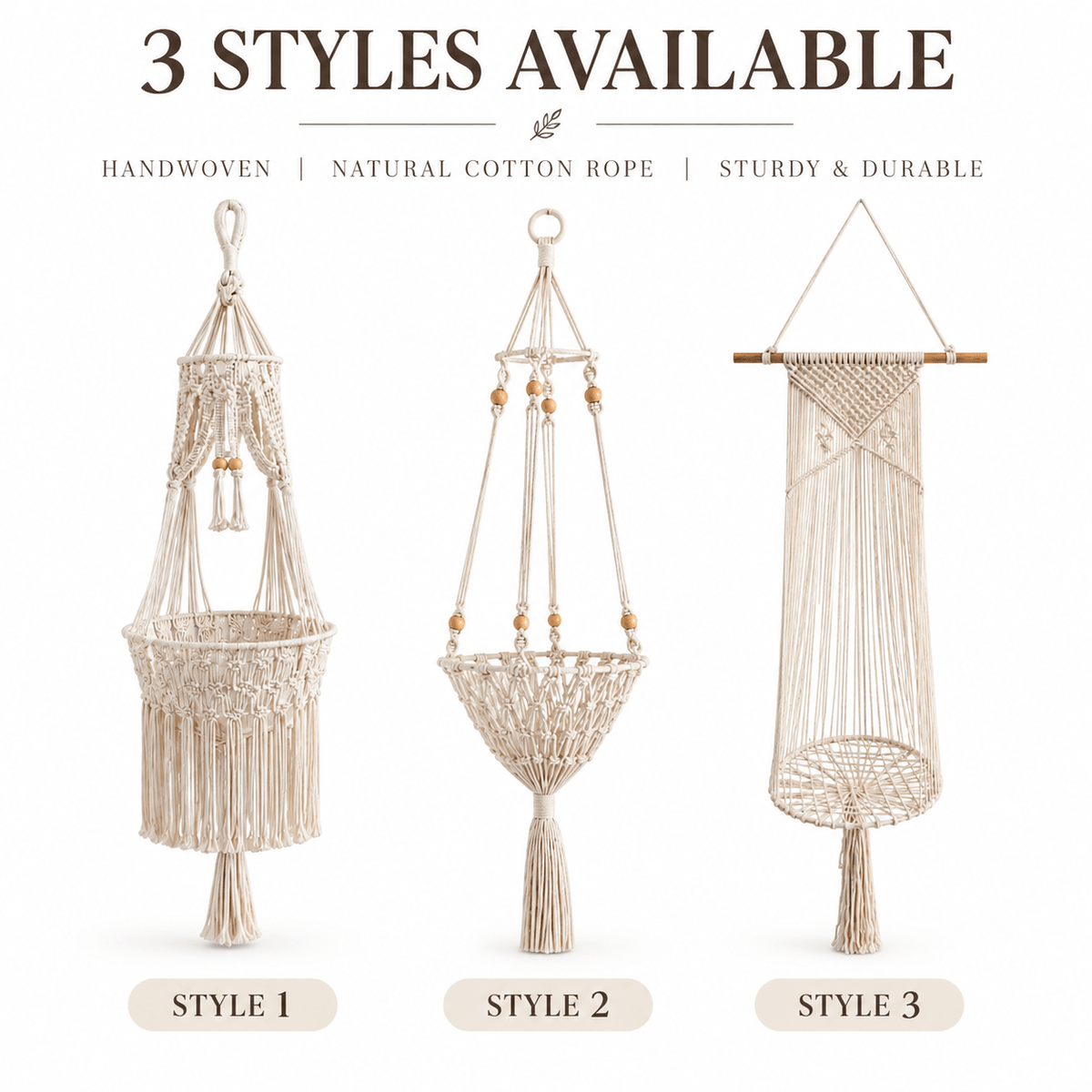 Boho Macrame Cat Hammock – Handwoven Hanging Cat Bed with Free Cushion Fursera