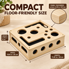 Wooden Cat Puzzle Toy with Built-In Claw-Smoothing Surface Fursera
