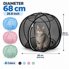 Pop-Up Cat Playpen – Foldable Mesh Tent for Indoor & Outdoor Play Fursera