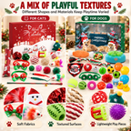 Christmas Pet Toy Advent Calendar – Holiday Countdown Gift Box, Cat or Dog Version Fursera