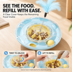 3-in-1 Interactive Cat Toy – Wobble Treat Dispenser with Track Ball & Feather Teaser Fursera