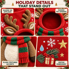 Christmas Pet Pocket Hoodie with 3D Holiday Designs Fursera