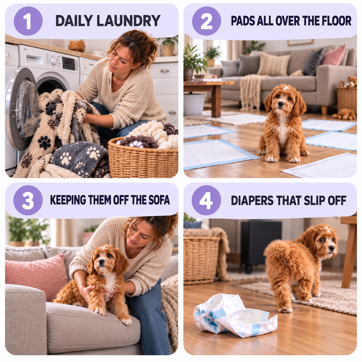 Washable & Reusable Dog Diaper – Soft, Absorbent & Adjustable Fursera