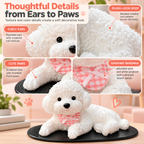 Cute Puppy Dashboard Ornament with Anti-Slip Mat Fursera