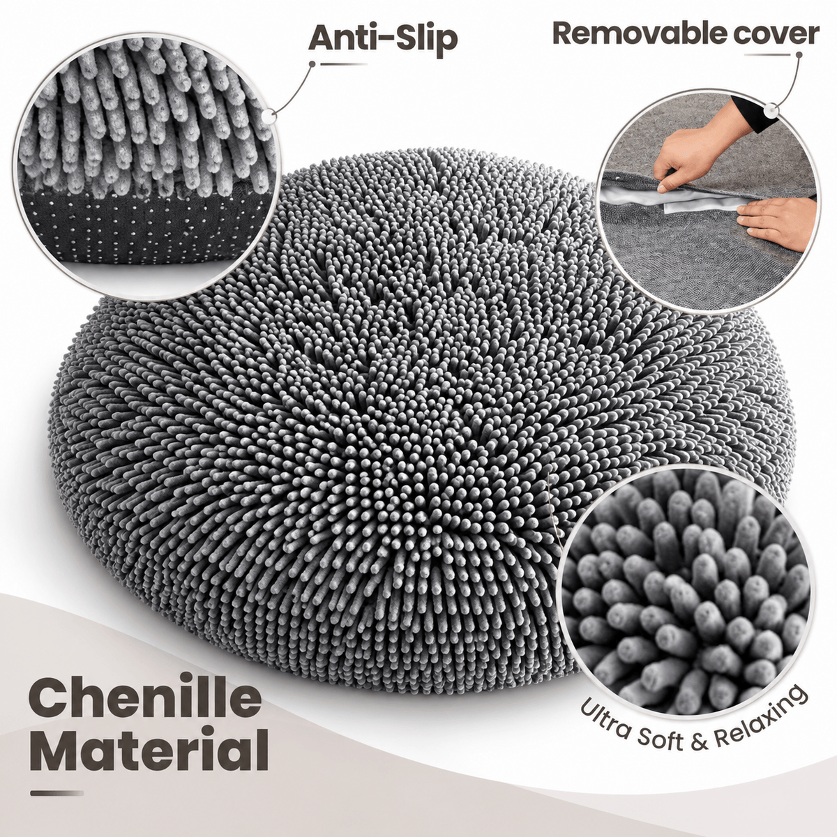 Removable & Washable Round Cat Bed Fursera