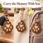 Pet Hair Keepsake Keychain – Paw-Shaped Fur Holder for Dogs & Cats Fursera