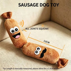 4-Link Squeaky Sausage Dog Toy