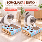 Interactive Pop-Up Mouse Cat Toy & Scratcher Fursera