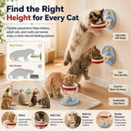 2-in-1 Wall Mounted & Elevated Cat Bowl Fursera